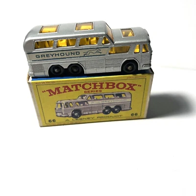 Matchbox Regular Wheels #66 C1 - Greyhound Bus - 1967 - E4 Box - NM/NM - Image 1 of 4