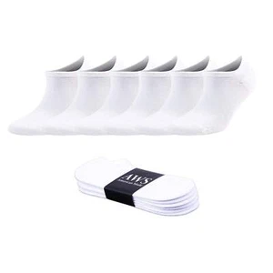6 Pairs Men's Bamboo No Show Sneaker Socks Ultra Soft Moisture-Wicking Size 8-11 - Picture 1 of 8