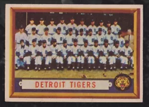 1957 TOPPS BASEBALL #198 DETROIT TIGERS TEAM NM **** FREE SHIPPING **** - Picture 1 of 1