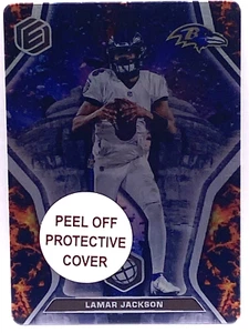 LAMAR JACKSON 2022 ELEMENTS  CASE HIT EARTH WITH COVERING CARD EA-7 SSP - Picture 1 of 2