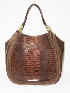 RARISSIMA BRAHMIN TOFFEE ROCKDALE TRECCIA A STRATI SCAMOSCIATA LARGE THELMA NUOVA con reg - Foto 1 di 6