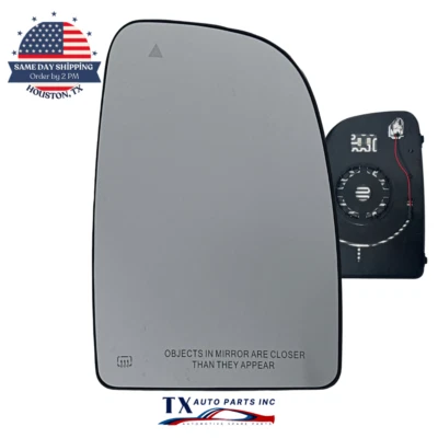Passenger Side Mirror Glass For 2020-25 RAM PROMASTER 1500 2500 3500 BSM Heated - Image 1 of 4