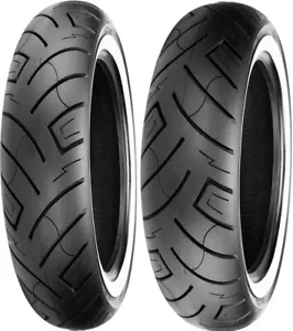 SHINKO 777 WHITE WALL 130/90-16 MT90B16 TIRE SET INDIAN CHIEF DELUXE SPIRIT - Picture 1 of 2