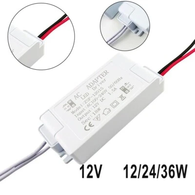 DC 12V Transformer for LED Strip Lights Wireless Router and Security Cameras - Image 1 of 4