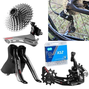 Front+Rear Derailleur 2x12-speed Shift Lever kit For SENSAH EMPIRE Road Bike MTB - Picture 1 of 11
