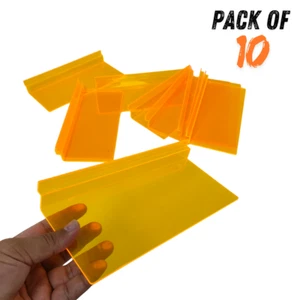 10X Estantes de listones de acrílico naranja estante de exhibición de zapatos 25 cm x 10 cm - Imagen 1 de 10