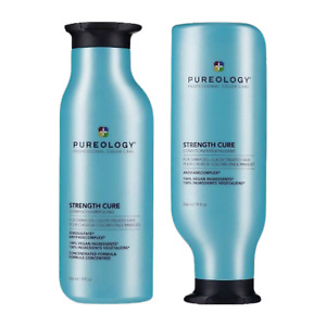 PUREOLOGY Strength Cure Shampoo Conditioner 9oz DUO SET