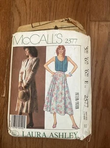 McCalls 2377 Laura Ashley Rock, Top, Jacke Größe 12 - Bild 1 von 4