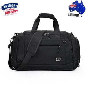 Oxford Fitness Bag Large Capacity Portable Gym Bags for Men Women (Black) - Picture 1 of 8