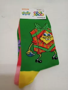 Cool Socks SpongeBob Fun Cartoon Print Novelty Crew Socks - Picture 1 of 5