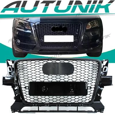 Honeycomb Black Front Grille for Audi Q5 Base/Premium/Plus/Prestige 2009-2012 Foto 1 de 4