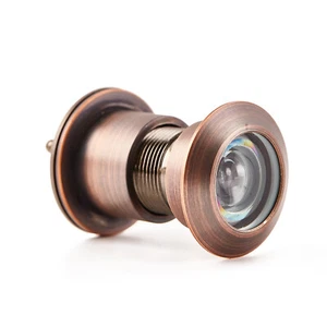 Security OneWay Door Viewer 200 Degree Angle, Heavy Duty Peephole with Cover - Picture 1 of 3