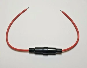 Fuse Holder - In Line Socket - 5x20mm fuses - 100mm Leads - UK Seller - Free P&P - Picture 1 of 4