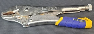 Irwin Vise-Grip 10WR Curved Jaw Locking Pliers with Blue/Yellow Grip - Picture 1 of 12