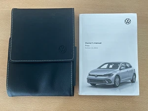 VOLKSWAGEN VW POLO OWNERS MANUAL AND WALLET 2021-2025 ***FREE POSTAGE*** - Picture 1 of 1