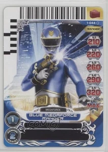2013 Saban's Power Rangers - Action Card Game Blue Megaforce Ranger #1-044 - Picture 1 of 2