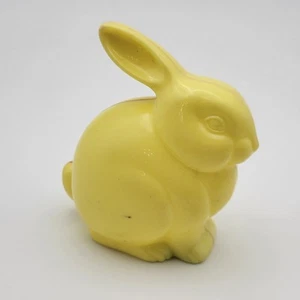 Vintage Easter Toy Bunny Rabbit Rattle Yellow Knickerbocker Plastic Co USA - Picture 1 of 11