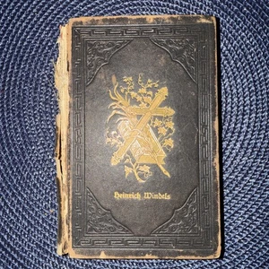 Antique Vintage 1892 German Bible Dr. Martin Luther OHIO Damaged. - Picture 1 of 7