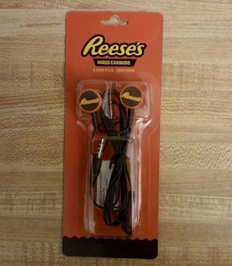 Reese's Peanut Butter Cup EarBuds. Standard Jack 3.5mm. Cardy Themed Headphones - Picture 1 of 1