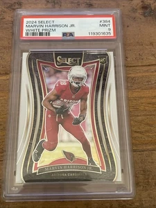 MARVIN HARRISON JR. 2024 PANINI SELECT #384 SUITE BLANCO PRIZM RC 12/35 CARDENALES - Imagen 1 de 2