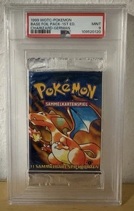 1999 Pokemon Base Set Booster 1st Edition Glurak Artwork PSA 9 German  - Bild 1 von 2
