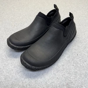Bogs Boots Urban Walker NR Shoes Mens Size 12 Black Slip On Black Rubber Sole - Picture 1 of 11