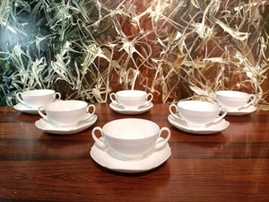 HEINRICH Villeroy & Boch -  6 Suppentassen mit Untertassen, Paloma Picassso Form - Bild 1 von 6