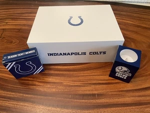 Indianapolis Colts Set enthält 2 6 Unzen Gläser Hufeisen Eis Tablett + Schiefer Untersetzer - Bild 1 von 10