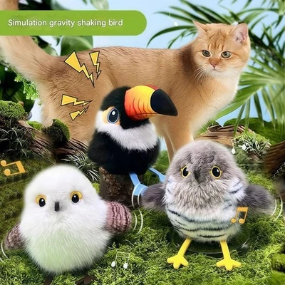 Intelligenter fliegender Vogel Katzenspielzeug Schlagvogel Haustierspielzeug Katze Selbstunterhaltung