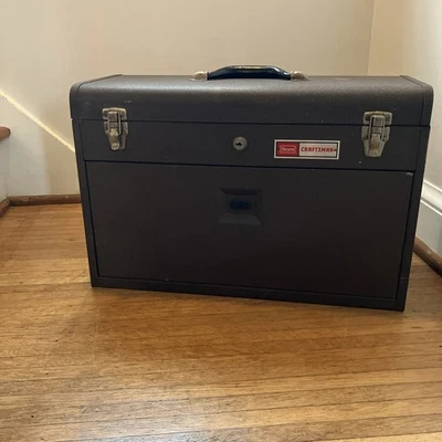 Vintage Craftsman Machinist 7 Drawer Toolbox Top Chest - Image 1 of 4