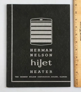 Vintage 1931 Herman Nelson HiJet Heizung Werbung Broschüre Moline Illinois - Bild 1 von 8