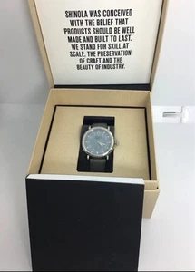 Reloj unisex Shinola Argonite-1069 movimiento esfera azul/gris SS S0100203710 - Imagen 1 de 23