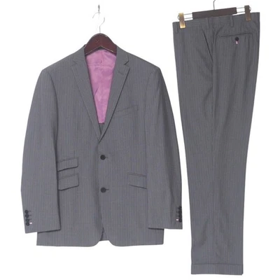 BURBERRY BLACK LABEL setup Size 42L Striped tailored jacket and slacks Brand... - Image 1 of 4