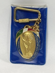 Vntg FIFA World Cup 1982 Trophy Cup Keychain ITALY Soccer Spain Bertoni AT7 - Picture 1 of 5