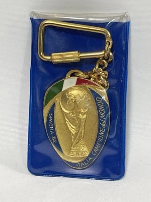 Vntg FIFA World Cup 1982 Trophy Cup Keychain ITALY Soccer Spain Bertoni AT7 - Image 1 of 4