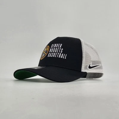Nike Denver Nuggets Basketball NBA Rise 5 Panel Trucker Mesh Mens Cap Hat M/L - Image 1 of 4
