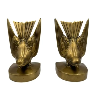 Sujetalibros PM Craftsmen 1 par/2 piezas latón golondrina pájaro 402B EE. UU. - Imagen 1 de 7