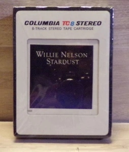 NEW SEALED VINTAGE 1978 WILLIE NELSON STARDUST 8 TRACK STEREO TAPE - Imagen 1 de 2