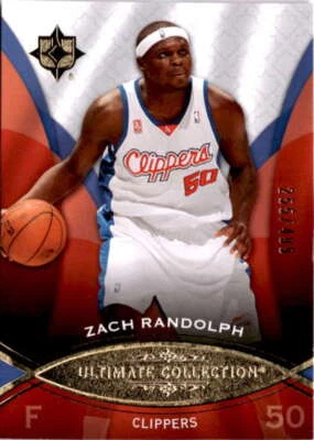 2008-09 Ultimate Collection #66 Zach Randolph  /499 Los Angeles Clippers - Image 1 of 2