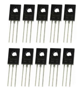 10 x TRANSISTOR BD140 PNP 1,5A 80V TO126 - Imagen 1 de 1