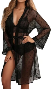 Lingerie Sexydonna Hot Donna Sexy Lingerie Babydoll in Pizzo Trasparente Pigiama - Foto 1 di 12
