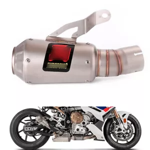 For BMW S1000RR 2019-2025 60mm Muffler Reserve Catalyst Motorcycle Exhaust Pipe - Bild 1 von 9