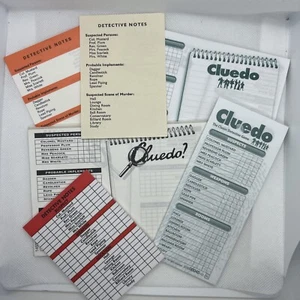 Cluedo Detective Notes Various Editions 185 Double Sided Sheets - Picture 1 of 7