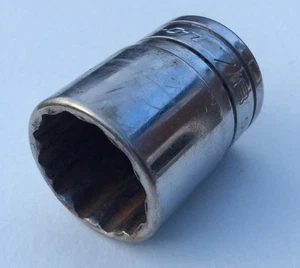 [X182] Snap-on USA 7/8" x 1/2" Antrieb flach 12 pt Punkt Steckschlüssel SW281 Werkzeug - Bild 1 von 2