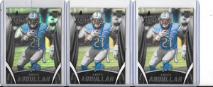 2015 ROOKIES & STARS "FOIL" AMEER ABDULLAH ROOKIE CARD + (2) RC