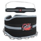 Dipping Belt Body Building Weight Lifting Dip Chain Exercise Gym Training Blk 1X