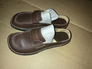 CHEROKEE, BROWN LEATHER MULE LOAFERS SIZE 9 - Picture 1 of 4