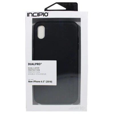 Incipio Dualpro Series Slim Rugged Cover Case For Apple iPhone Xs - Black - Image 1 of 2