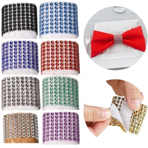 10/20/50/80pcs Diamond Napkin Rings Serviette Holder Wedding Dinner Table Decor. - Picture 1 of 35
