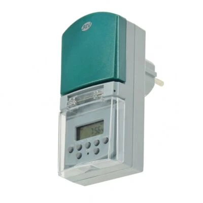 digital Wochen Zeitschaltuhr für Außen IP44 230V 1800W Zeitschalter Schaltuhr - Bild 1 von 3